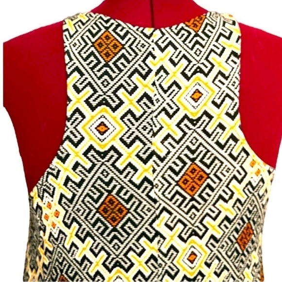 Nash Geometric Racer Back Casual Summer Dress and Swimsuit Cover-up - Picture 6 of 8